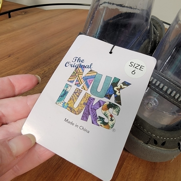 NEW Muk Luks Erin Dark Gray Sling Back Mary Jane Flats Size 6 - Picture 5 of 14